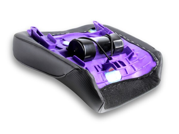 World Sport Performance Motorcycle Seat for the Honda CBR 900 all black under the seat storage.